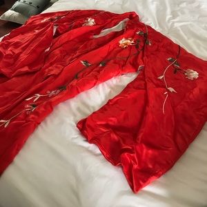 Authentic silk Japanese kimono robe